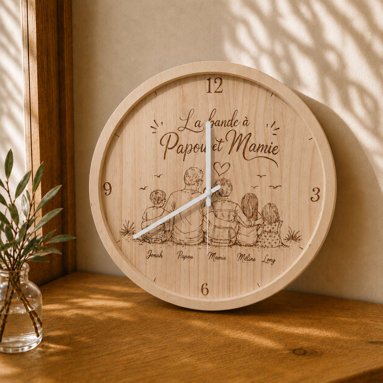 Horloge personnalisée