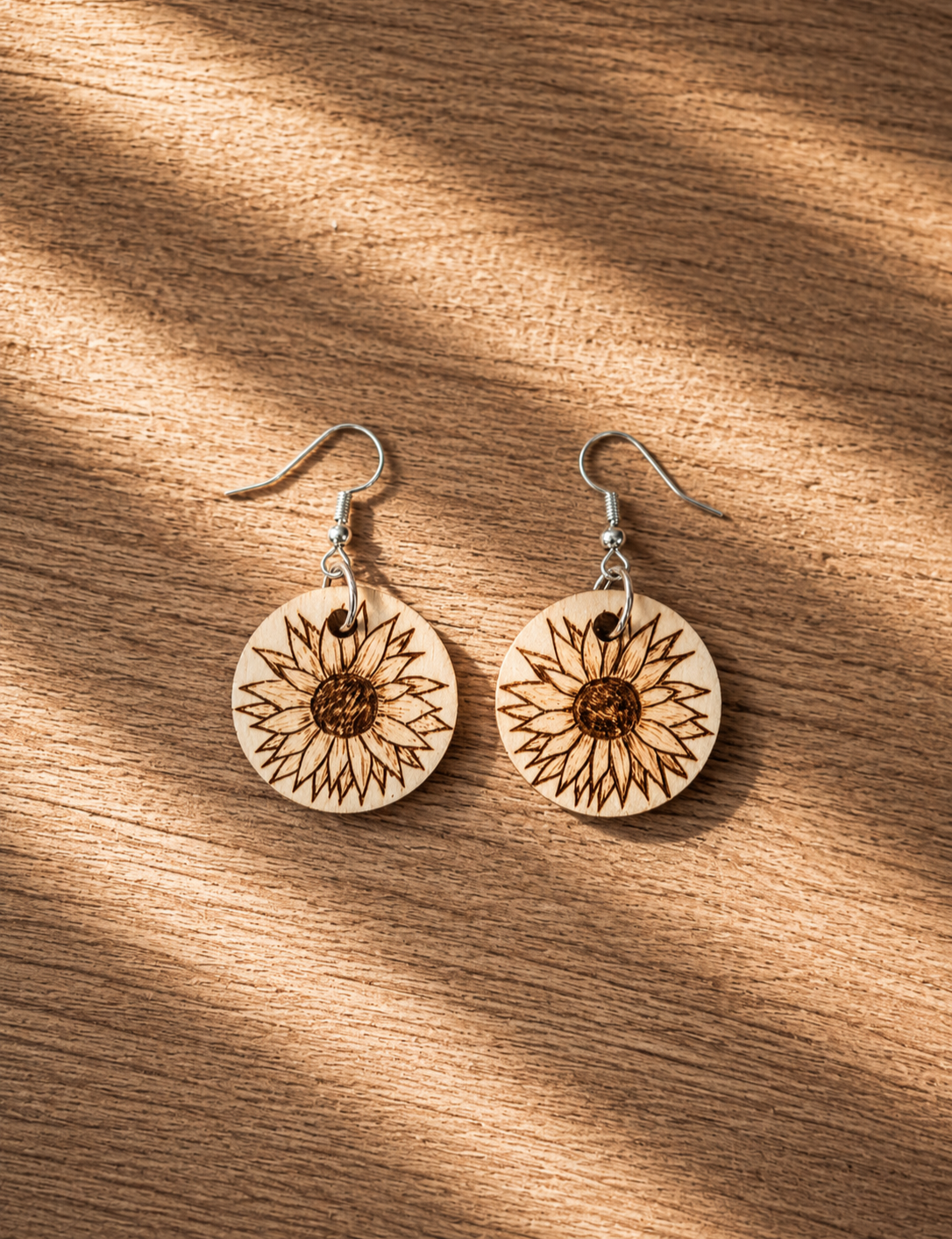 Boucles d'oreilles " tournesols"